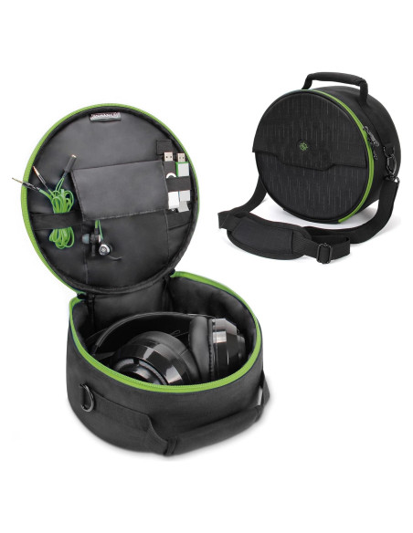 Funda Portátil para Auriculares ENHANCE Verde - Universal para Xbox, Beats, Bose