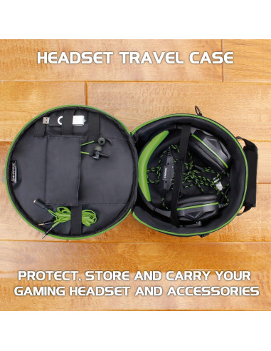 Funda Portátil para Auriculares ENHANCE Verde - Universal para Xbox, Beats, Bose