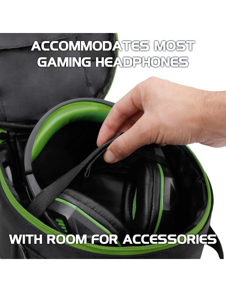 Funda Portátil para Auriculares ENHANCE Verde - Universal para Xbox, Beats, Bose