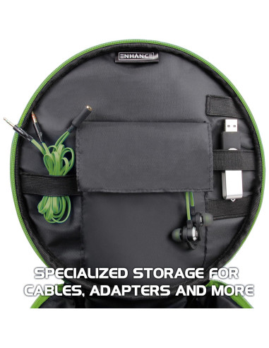 Funda Portátil para Auriculares ENHANCE Verde - Universal para Xbox, Beats, Bose