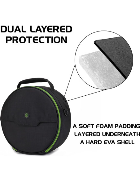 Funda Portátil para Auriculares ENHANCE Verde - Universal para Xbox, Beats, Bose