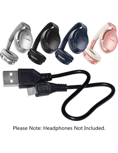 Cable de Carga USB a Micro USB Saipomor 20cm Negro