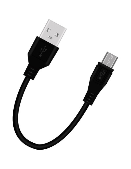 Cable de Carga USB a Micro USB Saipomor 20cm Negro