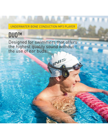 Reproductor MP3 Acuático FINIS Duo - Auriculares Conducción Ósea 4GB