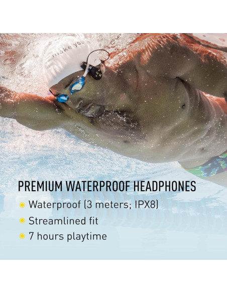 Reproductor MP3 Acuático FINIS Duo - Auriculares Conducción Ósea 4GB