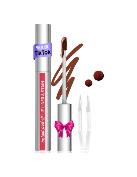 Delineador y Tinte de Labios Vevivia NS822 Café - Larga Duración