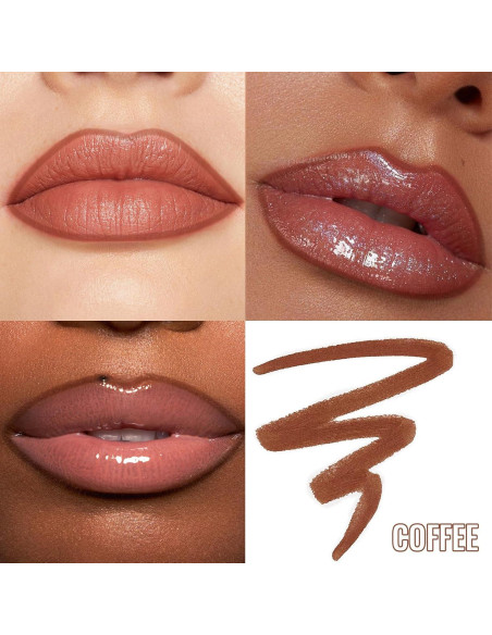 Delineador y Tinte de Labios Vevivia NS822 Café - Larga Duración