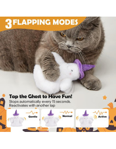 Juguete Interactivo para Gatos Kimee Fantasma Aleteante 2
