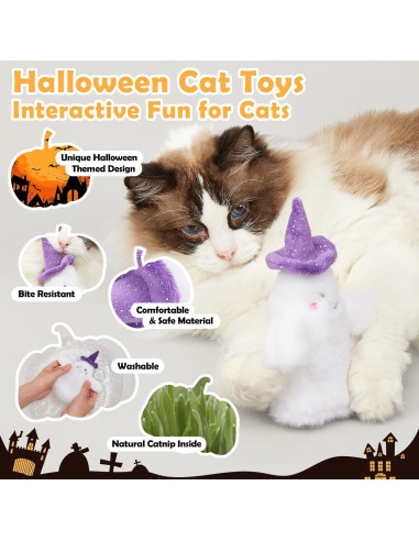 Juguete Interactivo para Gatos Kimee Fantasma Aleteante