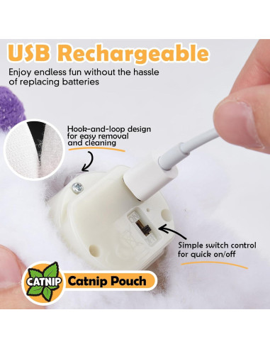 Juguete Interactivo para Gatos Kimee Fantasma Aleteante