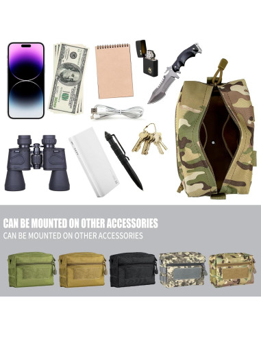 Bolsa Molle bvya Compacta Resistente al Agua 18x9x13cm
