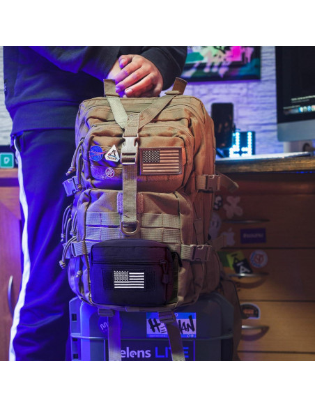 Bolsa Molle bvya Compacta Resistente al Agua 18x9x13cm