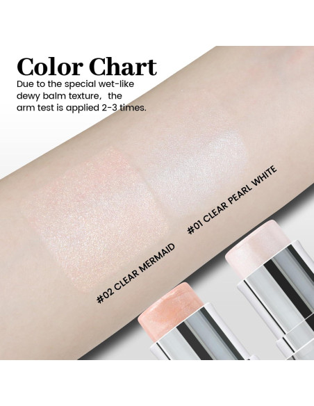 Bastón Iluminador Multiuso Blanco Perla 6.8cm - Larga Duración