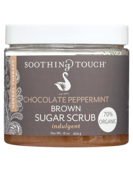 Exfoliante de Azúcar Moreno Chocolate y Menta Soothing Touch 450g