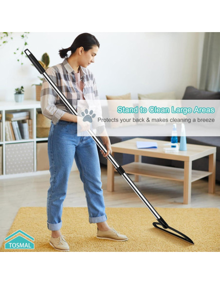 Rastrillo para Alfombras TOSMAL Ajustable 63.5-142 cm