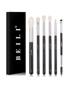 Juego de Pinceles de Maquillaje para Ojos BEILI 6pcs Profesional