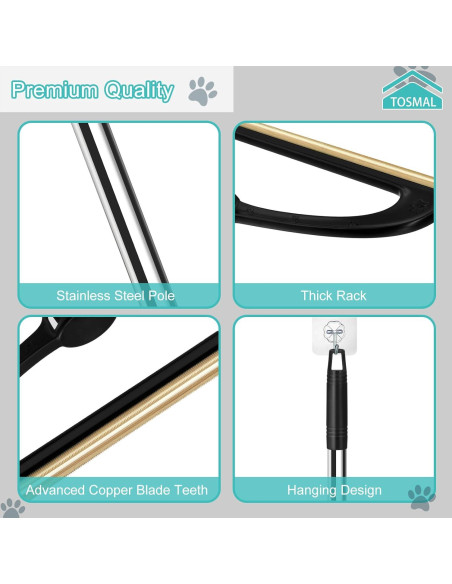 Rastrillo para Alfombras TOSMAL Ajustable 63.5-142 cm