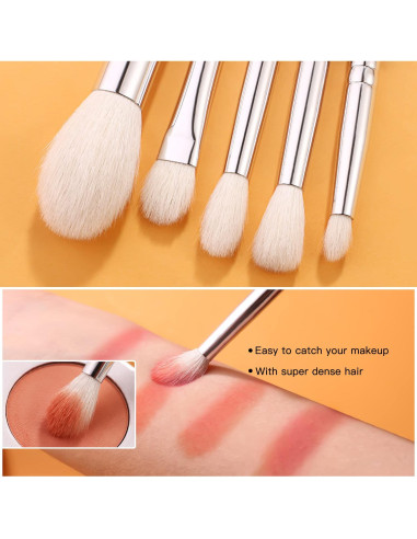 Juego de Pinceles de Maquillaje para Ojos BEILI 6pcs Profesional