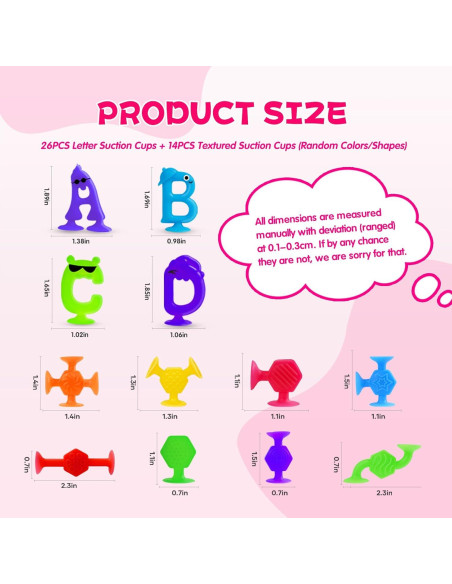 Juguetes de Baño SKYWHALE 40PCS Letras Alfabeto Animales