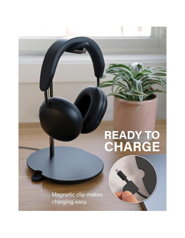 Soporte para Auriculares SANUS Ace Negro - Base Silicona y Gestión de Cable
