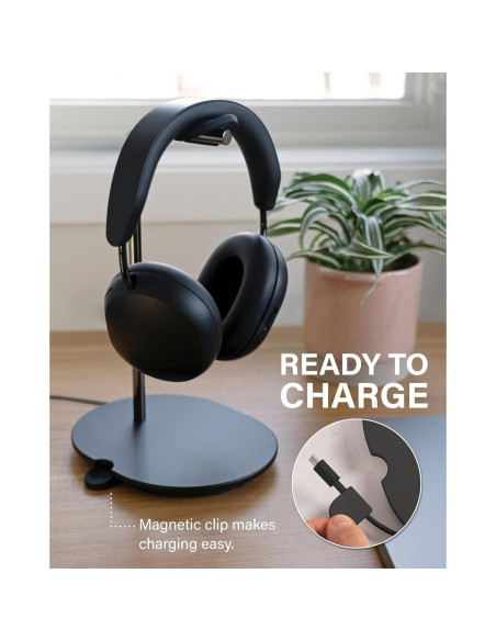Soporte para Auriculares SANUS Ace Negro - Base Silicona y Gestión de Cable