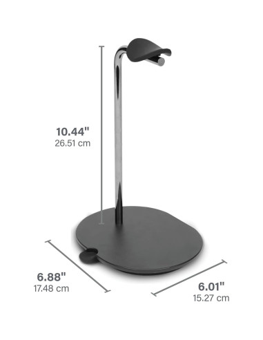 Soporte para Auriculares SANUS Ace Negro - Base Silicona y Gestión de Cable