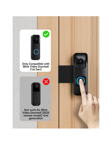 Soporte para Timbre Anti-Robo Blink 1ra Gen Negro Resistente
