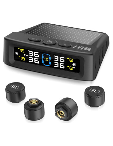 Sistema TPMS Fvtga T12 Monitoreo de Presión Neumáticos Solar