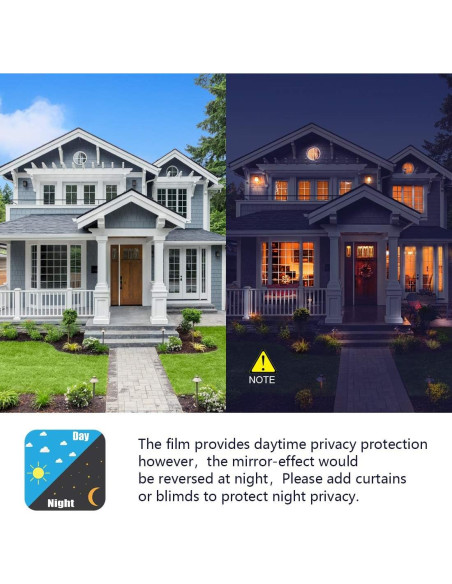 Película Espejo de Una Vía WPCTEV 44.5x198 cm Anti UV