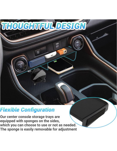 Organizador de Consola Central Sinminou para Toyota Grand Highlander 2023-2025