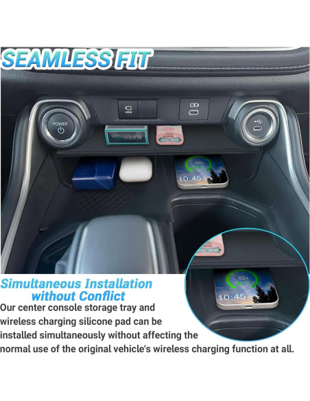 Organizador de Consola Central Sinminou para Toyota Grand Highlander 2023-2025