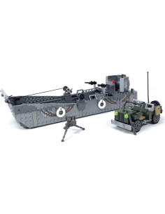 Juego de Bloques de Construcción Barco Higgins WWII General Jim - 325 Piezas 2