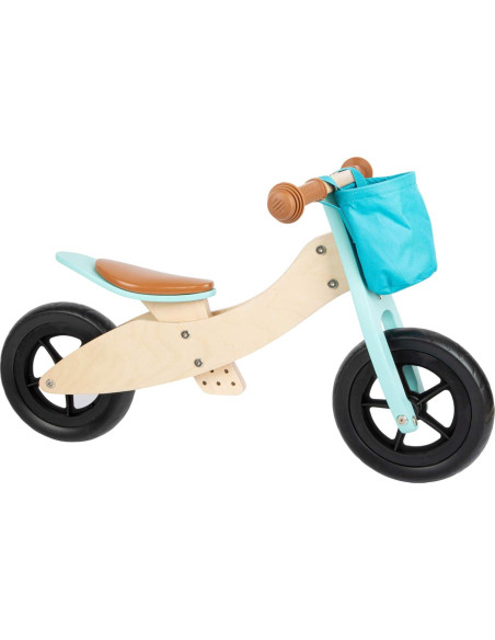Triciclo de Madera Small Foot 2 en 1 Ajustable Turquesa