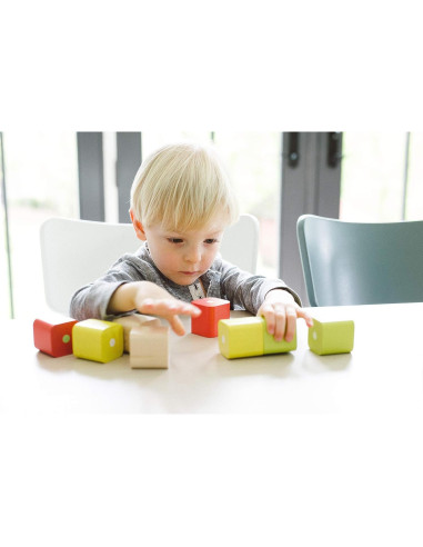 Bloques Magnéticos para Bebés Tegu 6 Piezas Madera Natural