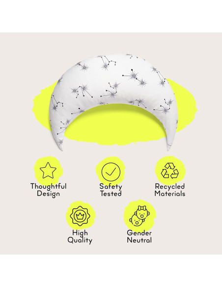 Almohada de Lactancia Moonjax Constelación 69.85 x 24.13 cm