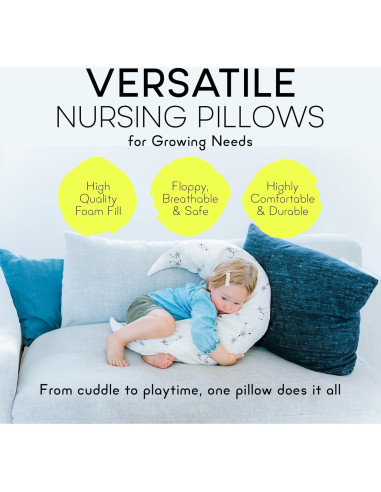 Almohada de Lactancia Moonjax Constelación 69.85 x 24.13 cm