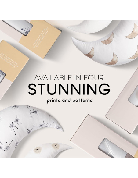 Almohada de Lactancia Moonjax Constelación 69.85 x 24.13 cm