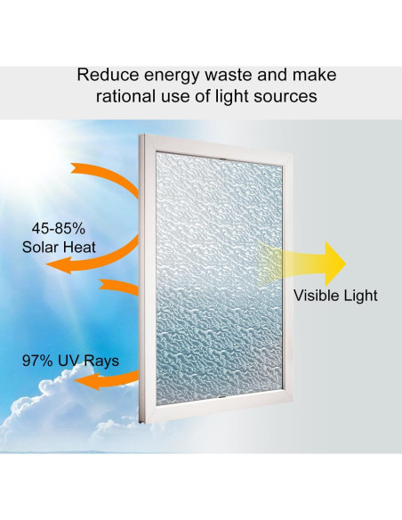Película de Privacidad para Ventanas Proprodiudiu 44.5x200cm Película de Privacidad para Ventanas Proprodiudiu 44.5x200cm