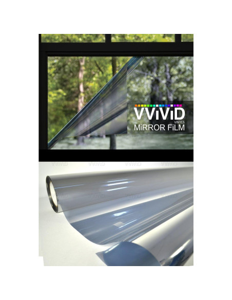 Película de Espejo de Privacidad VViViD 76x152 cm Película de Espejo de Privacidad VViViD 76x152 cm