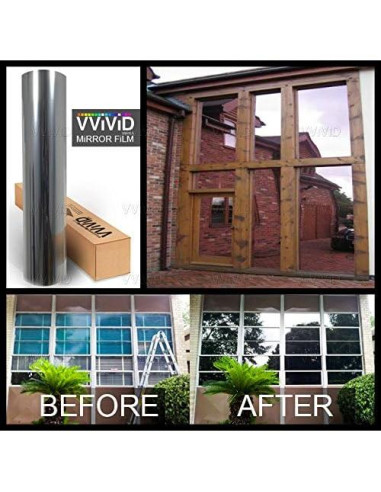 Película de Espejo de Privacidad VViViD 76x152 cm