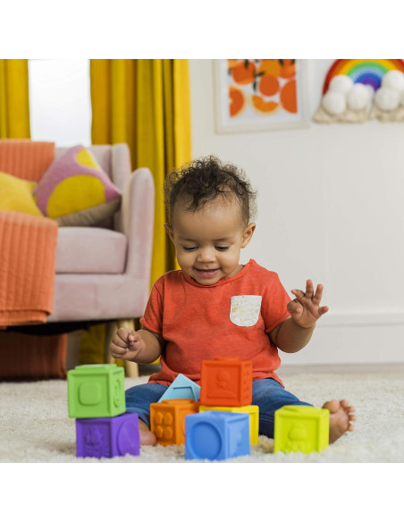 Bloques Apilables Bright Starts KaledioCubes 9pk Multicolor