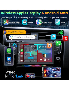 Estéreo de Coche Double Din SJOYBRING JOY-W005 7" Bluetooth 2