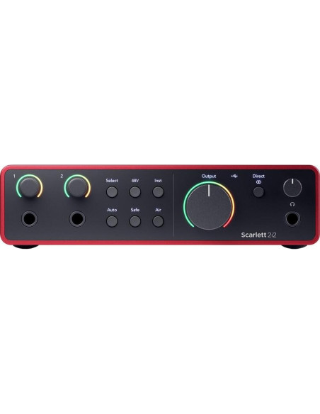 Focusrite Scarlett 2i2 4G + Auriculares CANS50 + Brazo Micrófono