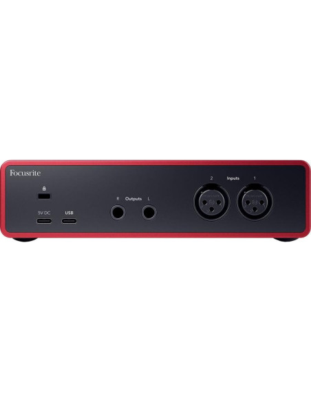 Focusrite Scarlett 2i2 4G + Auriculares CANS50 + Brazo Micrófono
