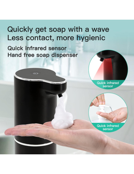 Dispensador de Jabón Espumoso Automático LAOPAO 300ml Negro