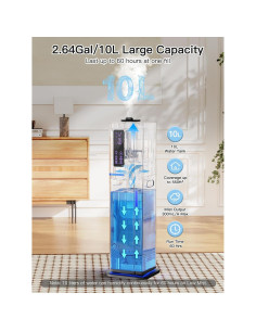 Humidificador Ultrasonido Zeova 10L Negro 60H 550ft 2