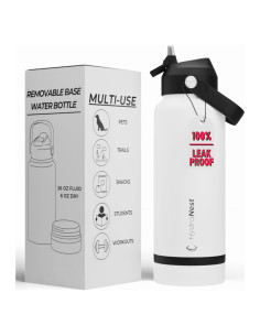 Botella de Agua Aislada HydraNest 0.82L para Perros - Acero Inoxidable