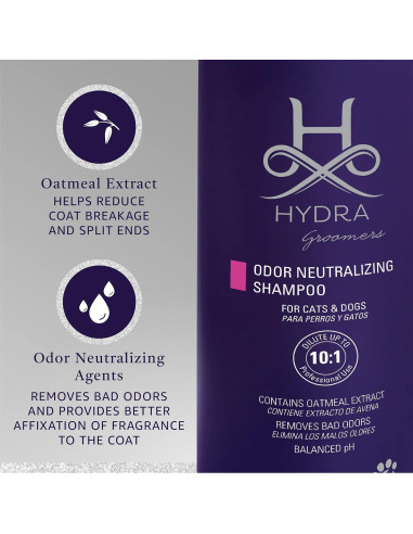 Champú Neutralizador de Olores Hydra 1000ml para Perros y Gatos