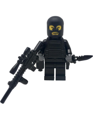 Minifigura Soldado Fuerzas Especiales Guerra Moderna Stakeout