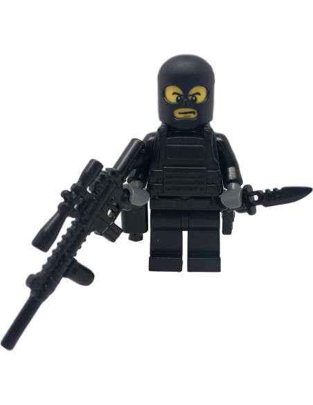 Minifigura Soldado Fuerzas Especiales Guerra Moderna Stakeout